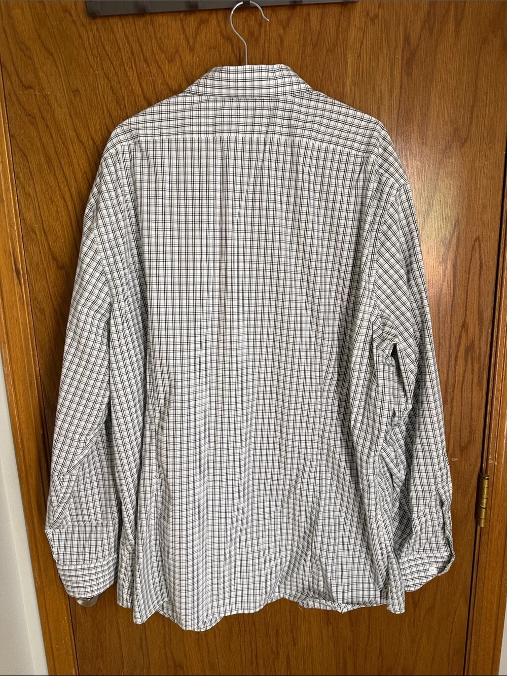 Banana Republic Men's Wrinkle-Resistant Dress Shirt - Green Check (Athletic Fit)